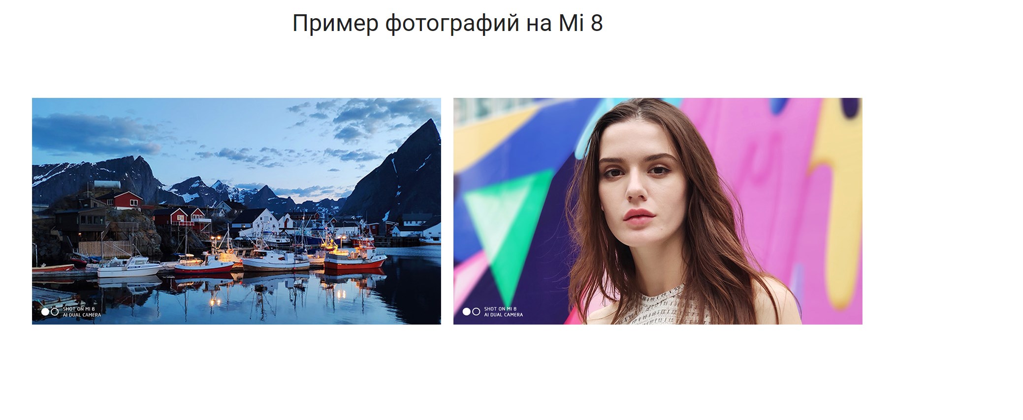 Пример фотографий на Mi 8